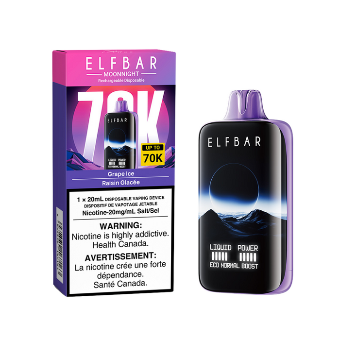 Elf Bar Moonnight 70K puffs Disposable ( Not for sale in B.C )